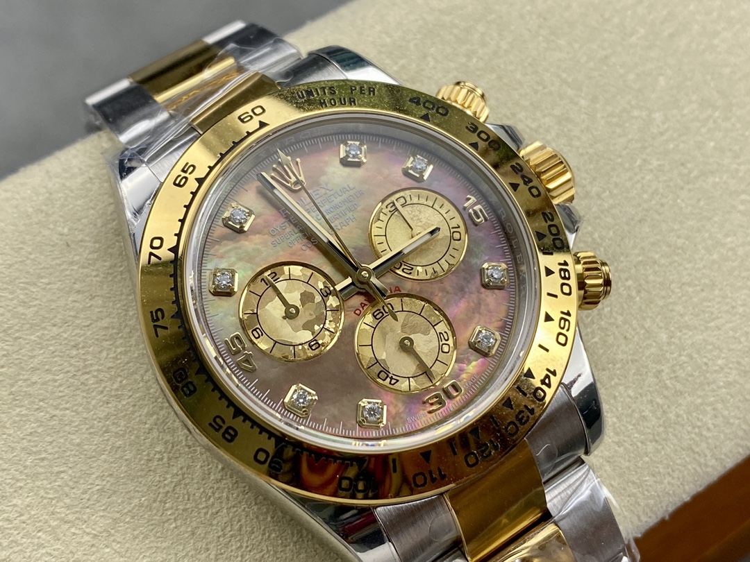 Rolex Daytona 116523 Dark MOP Black Dial 40mm Mens Replica Watch