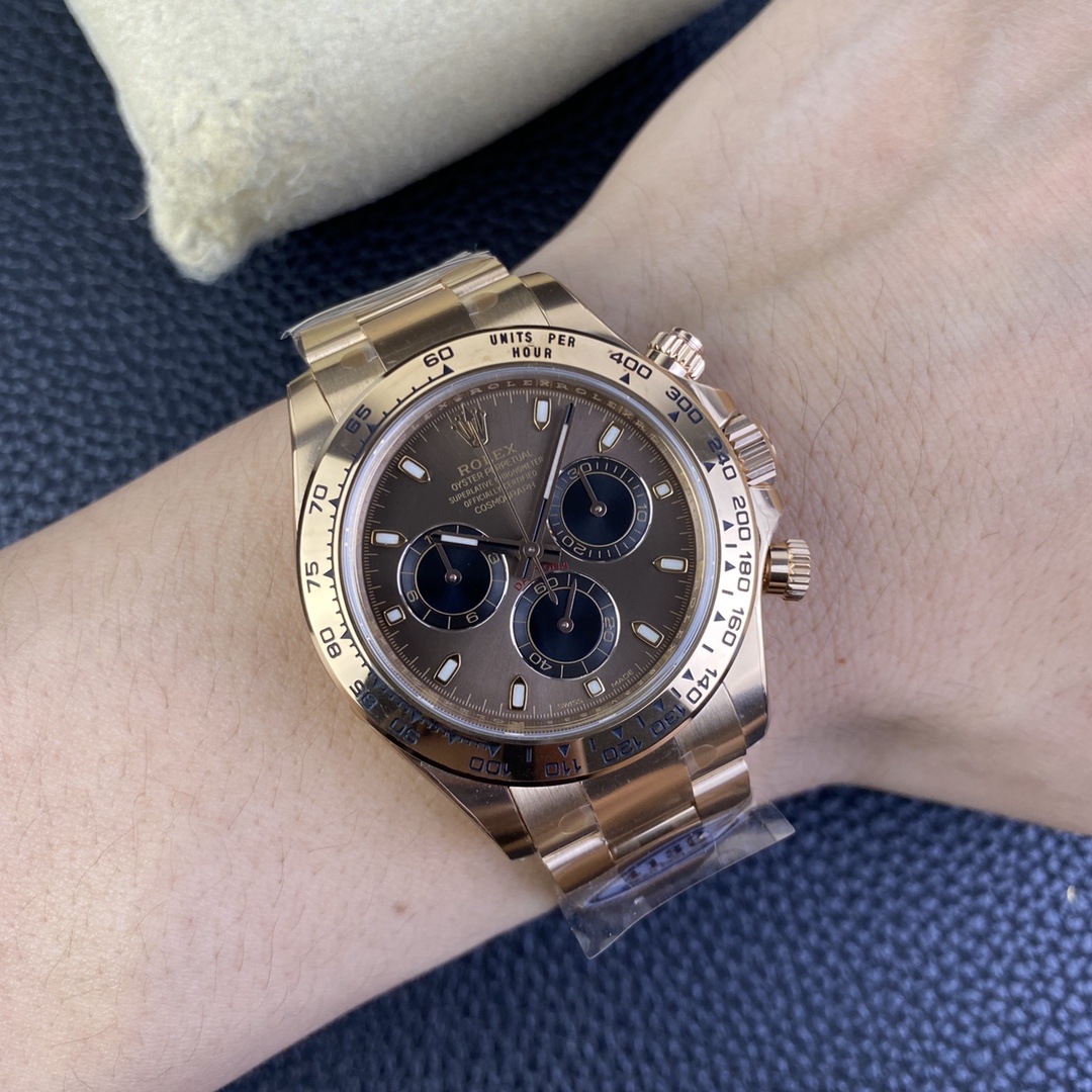 Rolex Cosmograph Daytona 40mm Everose Chocolate Dial 116505 Men's Watch