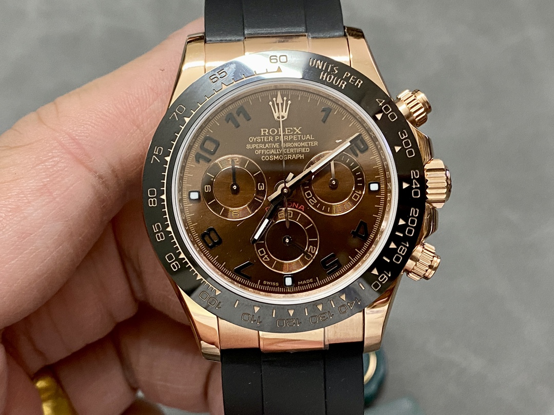 Rolex Cosmograph Daytona 116515LN Chocolate Arabic Dial 40mm Mens Replica Watch