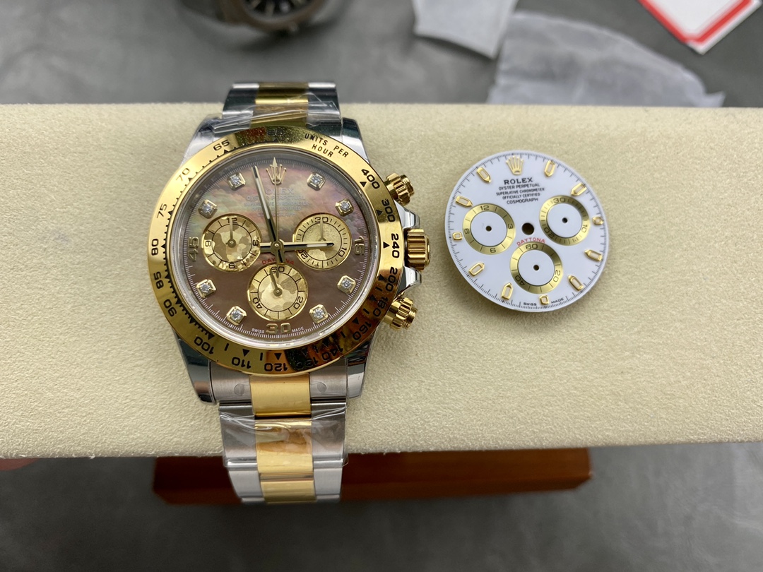 Rolex Daytona 116523 Dark MOP Black Dial 40mm Mens Replica Watch