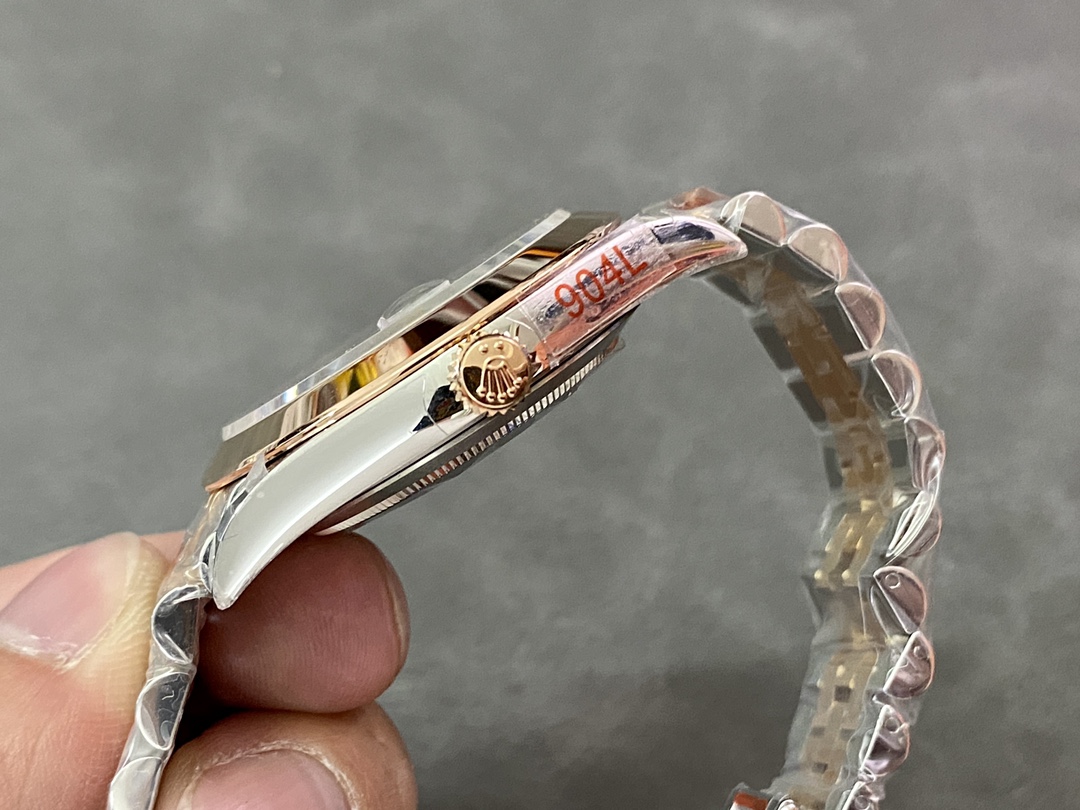 Rolex Datejust 126301 Rose Gold Chocolate Brown Index Dial 41MM Mens Replica Watch