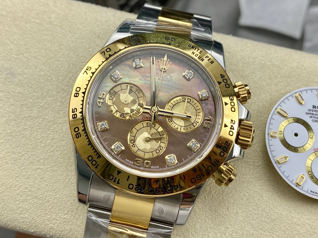 Rolex Daytona 116523 Dark MOP Black Dial 40mm Mens Replica Watch