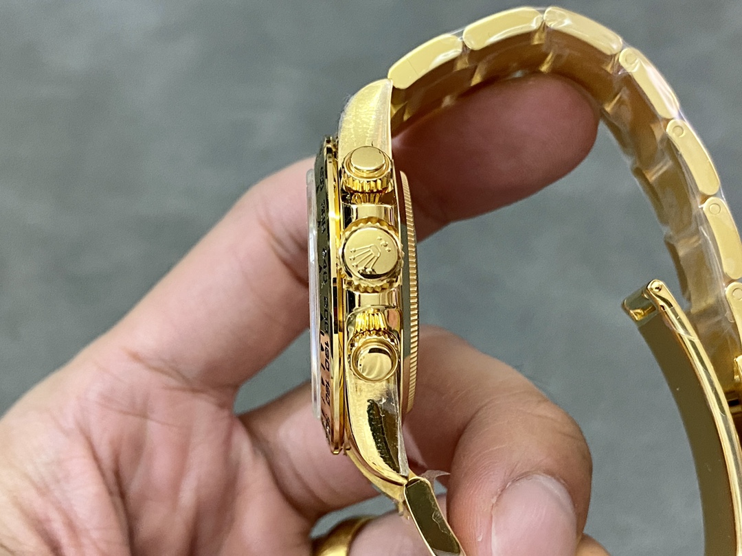 Rolex Daytona 116508 Yellow Gold Meteorite Grey Dial 40MM Mens Replica Watch