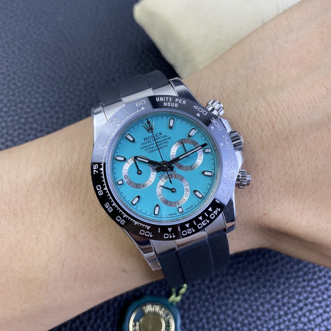 Rolex Daytona 40mm Ice Blue Ceramic Bezel 4 116519LN Men's Watch