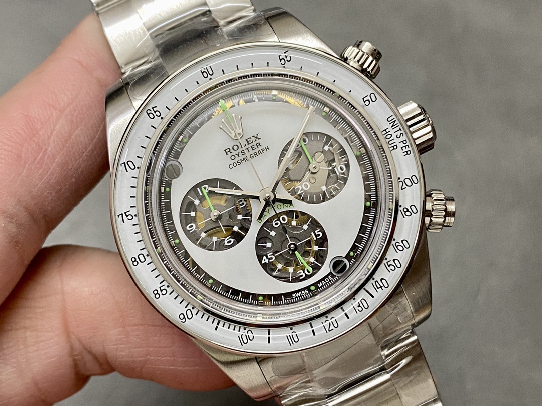 Rolex Daytona Cosmograph Artisans De Geneve Edition White Dial Men's Watch