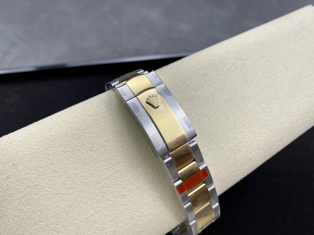 Rolex Datejust 36 Steel & Yellow Gold Mother of Pearl Diamond Dial M126203 0024 Women's Watch