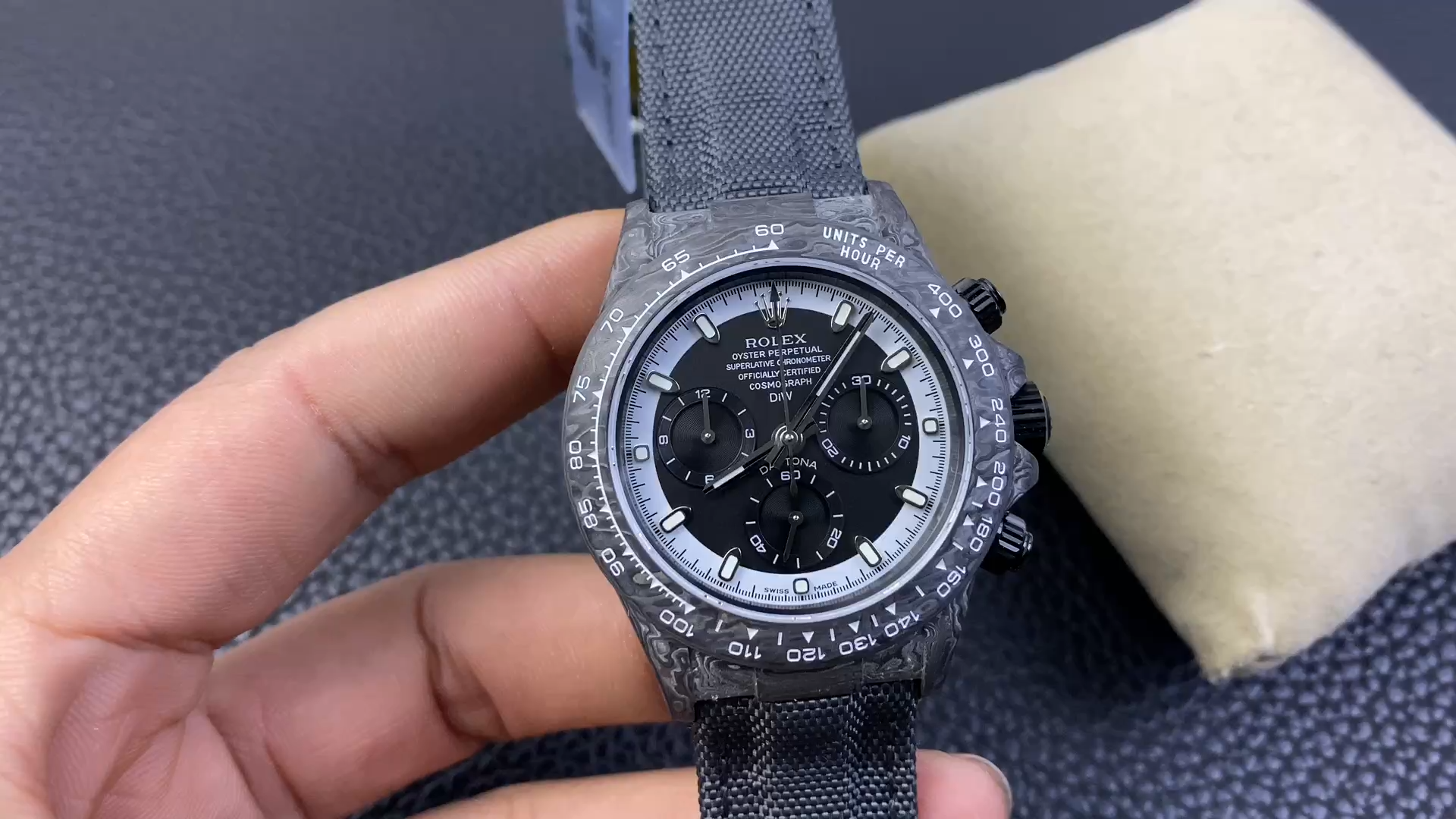 Rolex Daytona Cosmograph DIW Carbon Fiber Black Dial 40mm