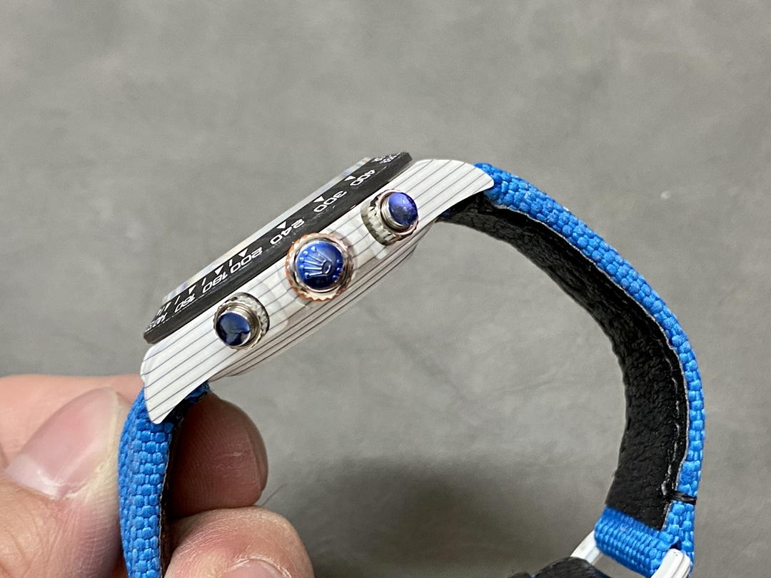 Rolex Daytona Cosmograph Carbon Fiber Luminescent Coating 40mm Nylon Strap Men's Watch