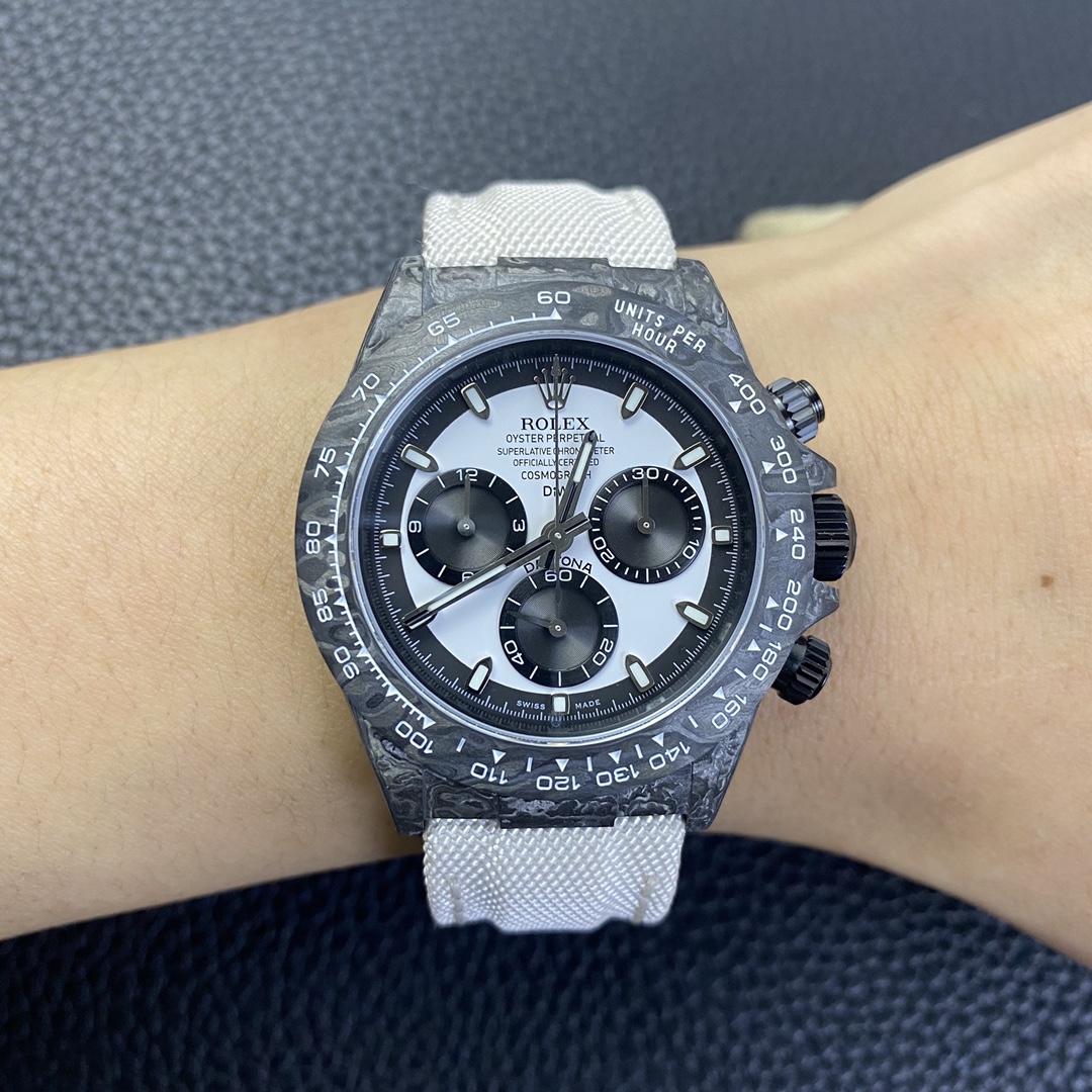 Rolex Daytona Cosmograph DIW Watch Factory Movement Designer 40 Carbonfiber