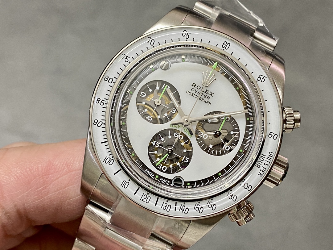Rolex Daytona Cosmograph Artisans De Geneve Edition White Dial Men's Watch