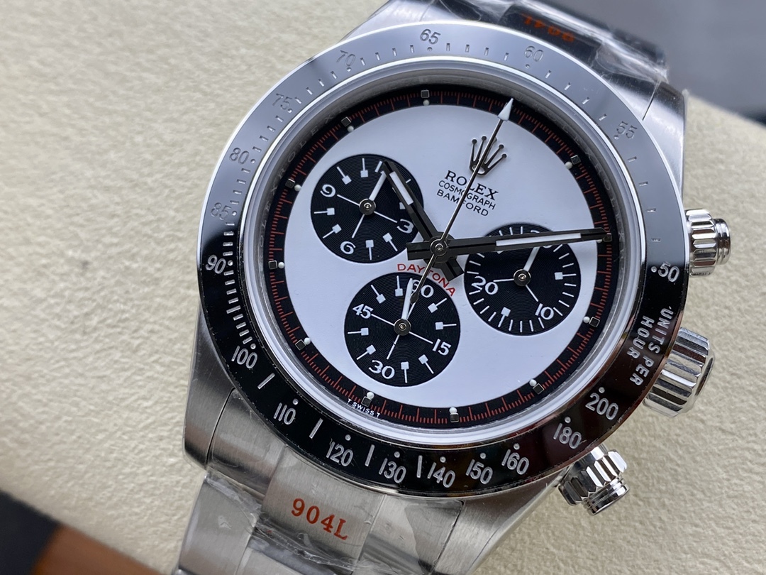 Rolex Cosmograph Daytona 116520 Bamford Paul Newman White Dial Steel 40mm Men's Watch