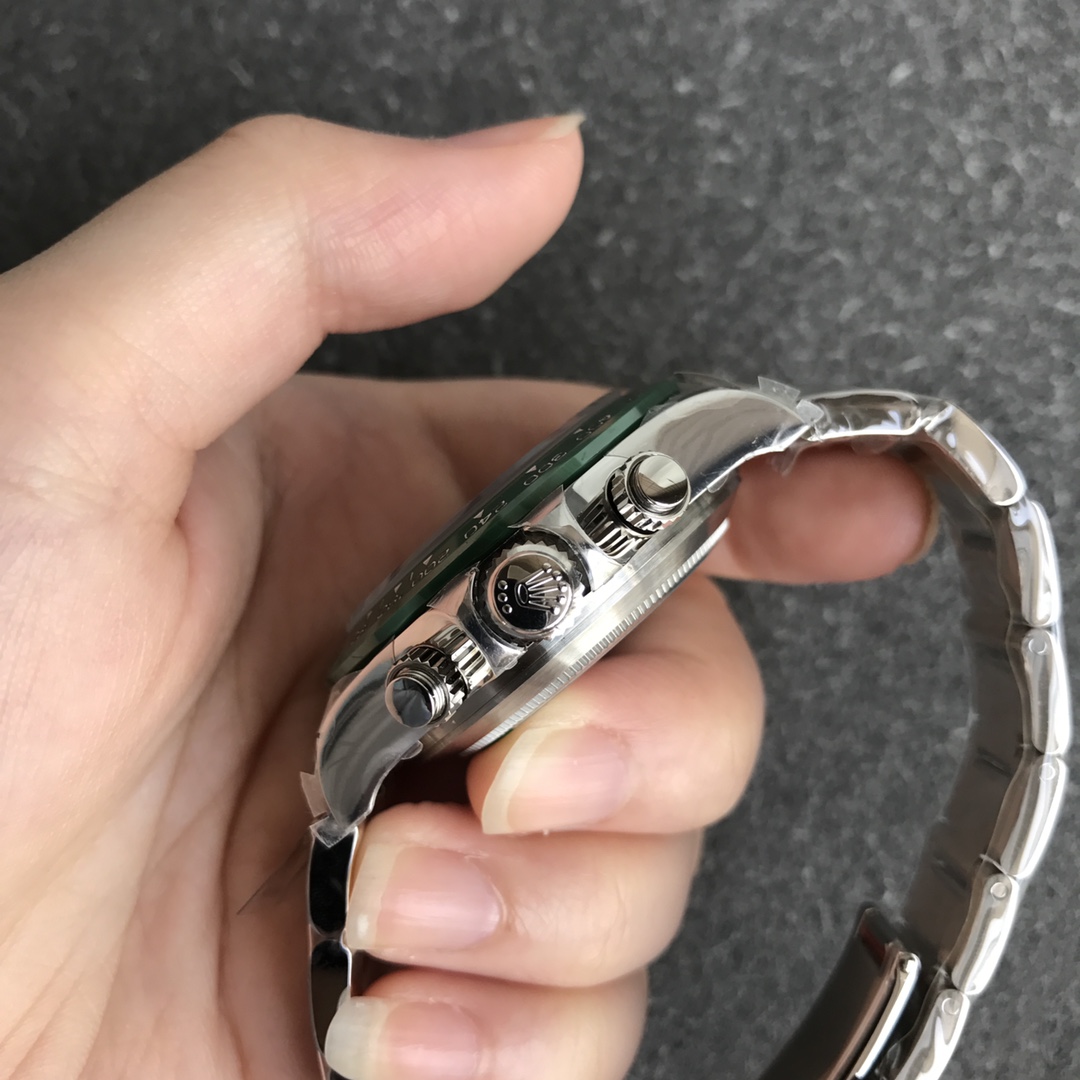 Rolex Daytona Oyster Perpetual 116500LV Green Ceramic Bezel White Dial