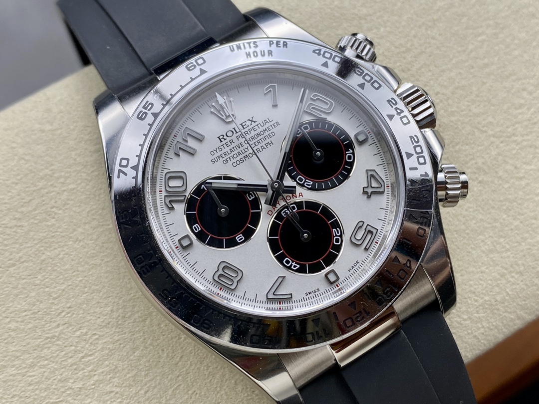 Rolex Cosmograph Daytona White Gold Case Panda Dial 116519 Men's Watch