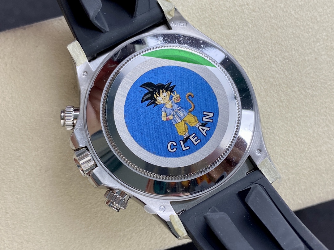 Rolex Cosmograph Daytona 40MM White Gold Rare Rubellite Dial 116509 Rubber Strap