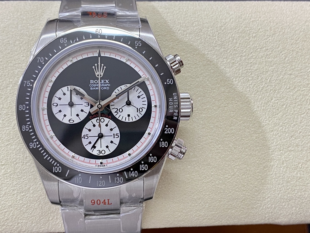 Rolex Cosmograph Daytona 116520 Bamford Heritage Paul Newman Black Dial Steel 40mm Men's Watch