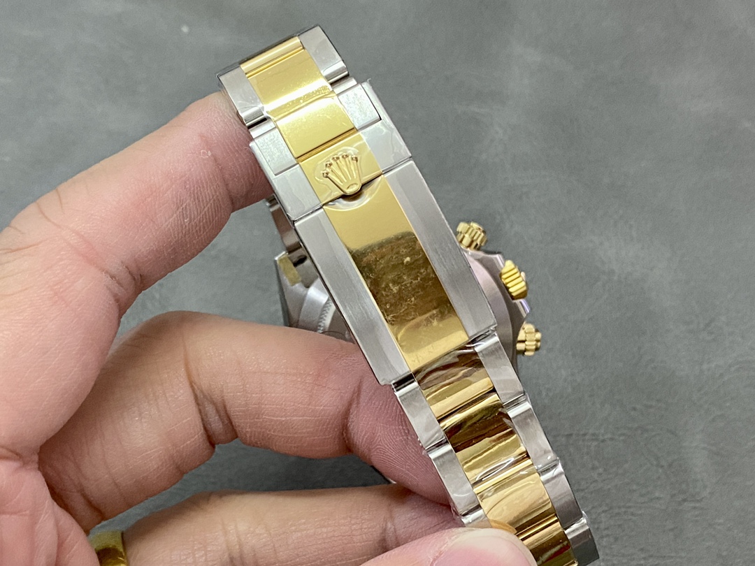 Rolex Daytona Black Dial Two Tone Oyster 116503 40mm Men's Watch