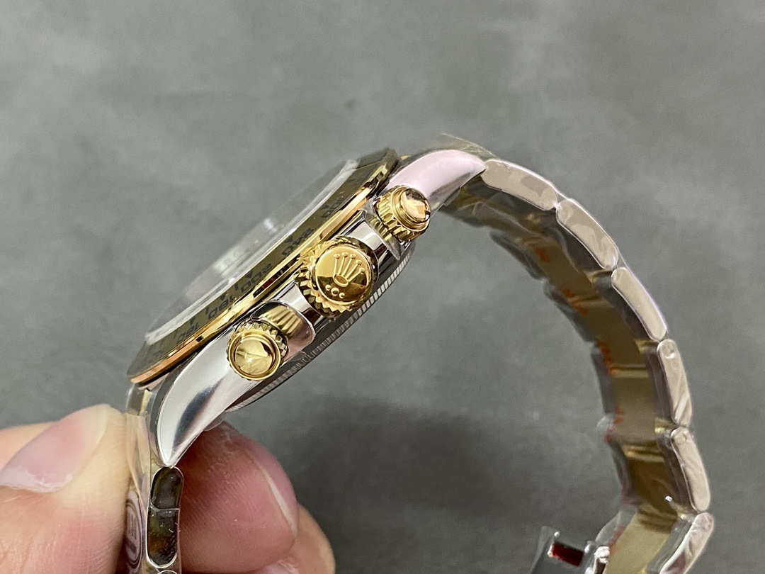 Rolex Daytona Black Dial Two Tone Oyster 116503 40mm Men's Watch