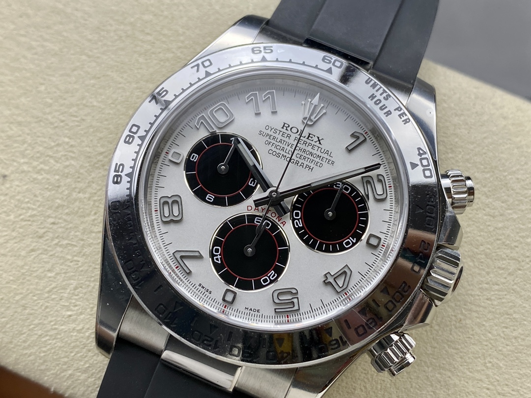 Rolex Cosmograph Daytona White Gold Case Panda Dial 116519 Men's Watch