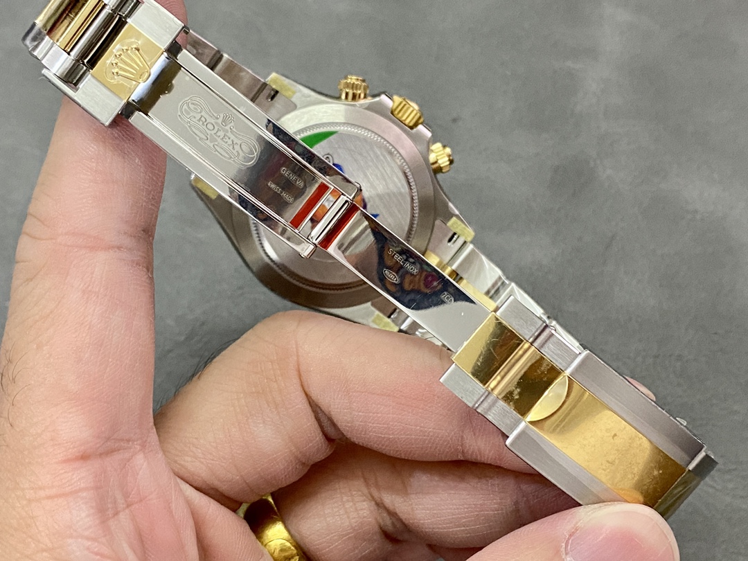 Rolex Daytona Black Dial Two Tone Oyster 116503 40mm Men's Watch