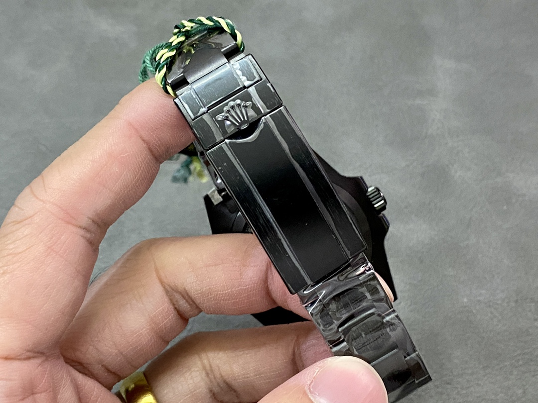 Rolex Submariner Diw 116610 PVD-DLC Stainless Steel Carbon Fiber Bezel Champagne Dial