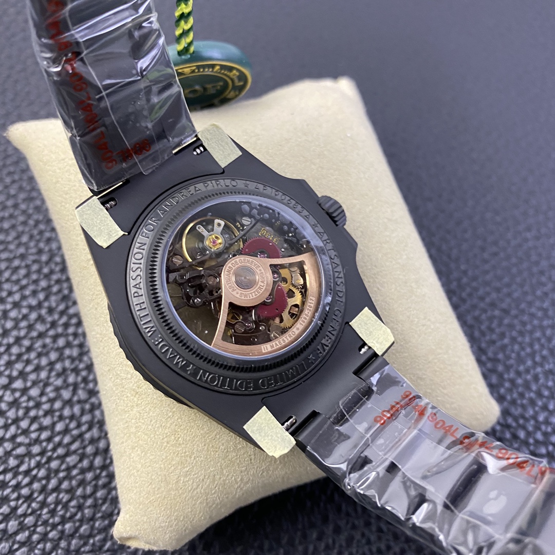 Rolex Submariner Black PVD Andrea Pirlo Project 114060 Skeleton Dial 40mm