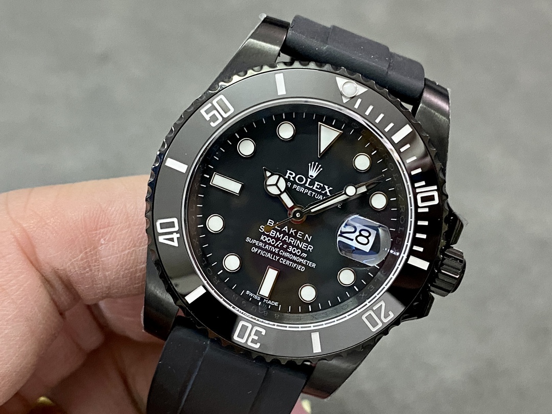 Rolex Blaken Submariner 116610 Black Dial DLC 40mm Men's Watch
