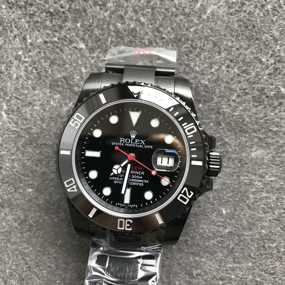 Rolex Submariner Blaken Black PVD/DLC Coated Stainless Steel 40mm 116610LN