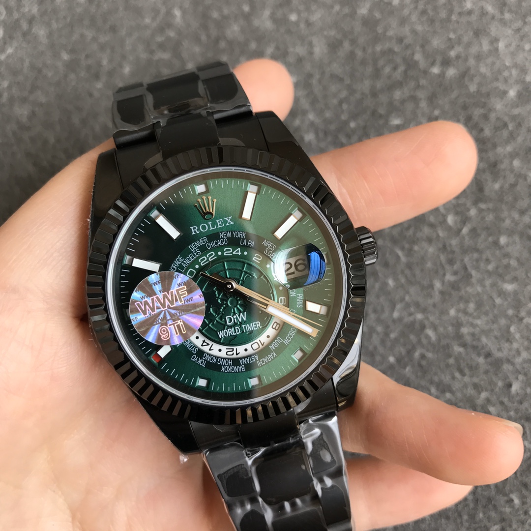 Rolex DiW Sky Dweller 326934 Green Dial 40MM Men's Watch