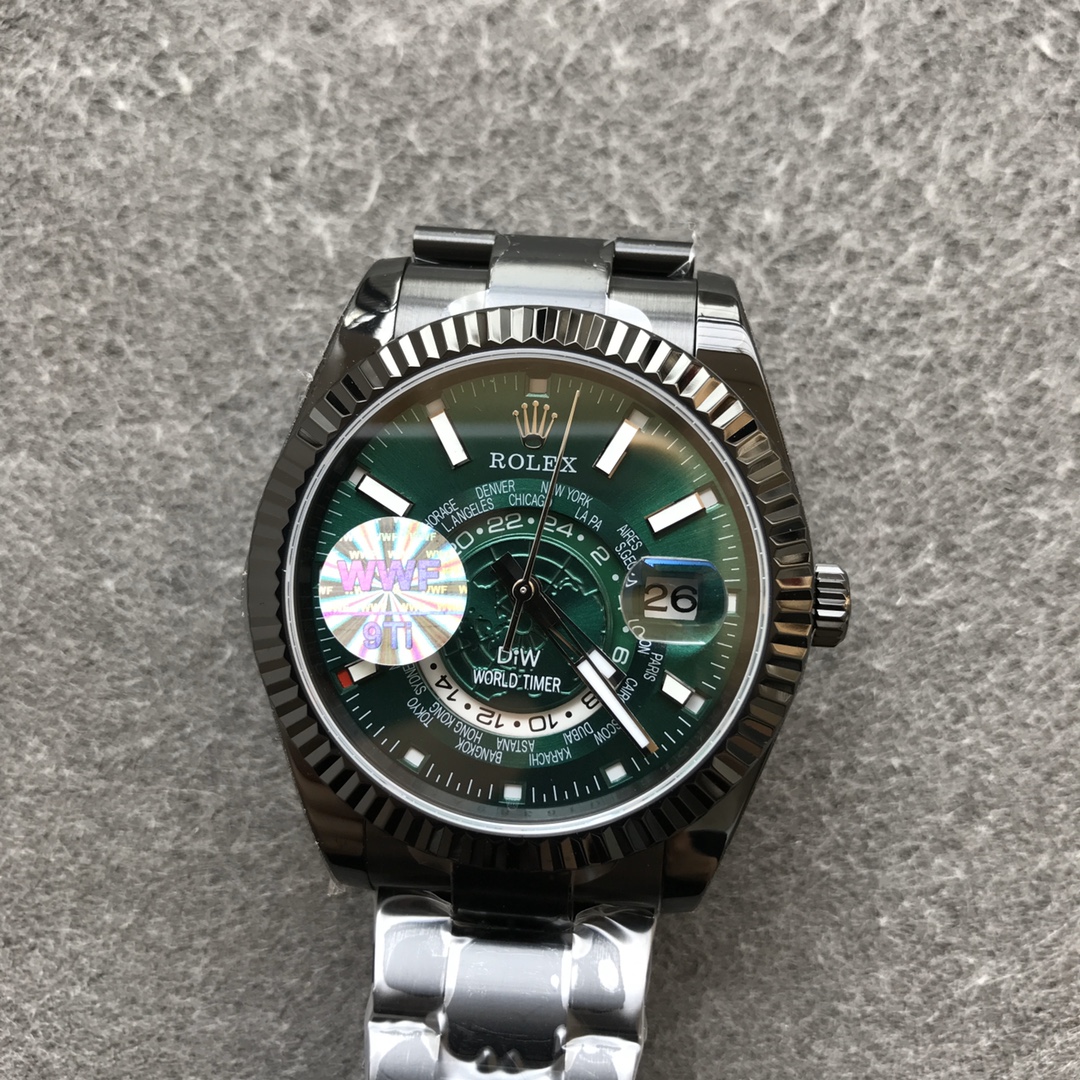 Rolex DiW Sky Dweller 326934 Green Dial 40MM Men's Watch