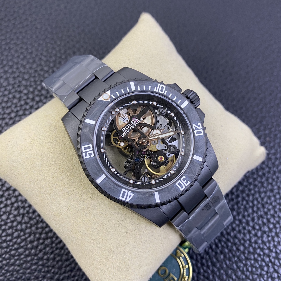 Rolex Submariner Black PVD Andrea Pirlo Project 114060 Skeleton Dial 40mm