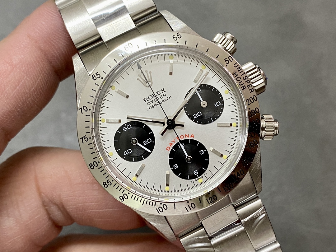 Rolex Daytona 6239 Stainless steel bi-color black and silver LIMITED