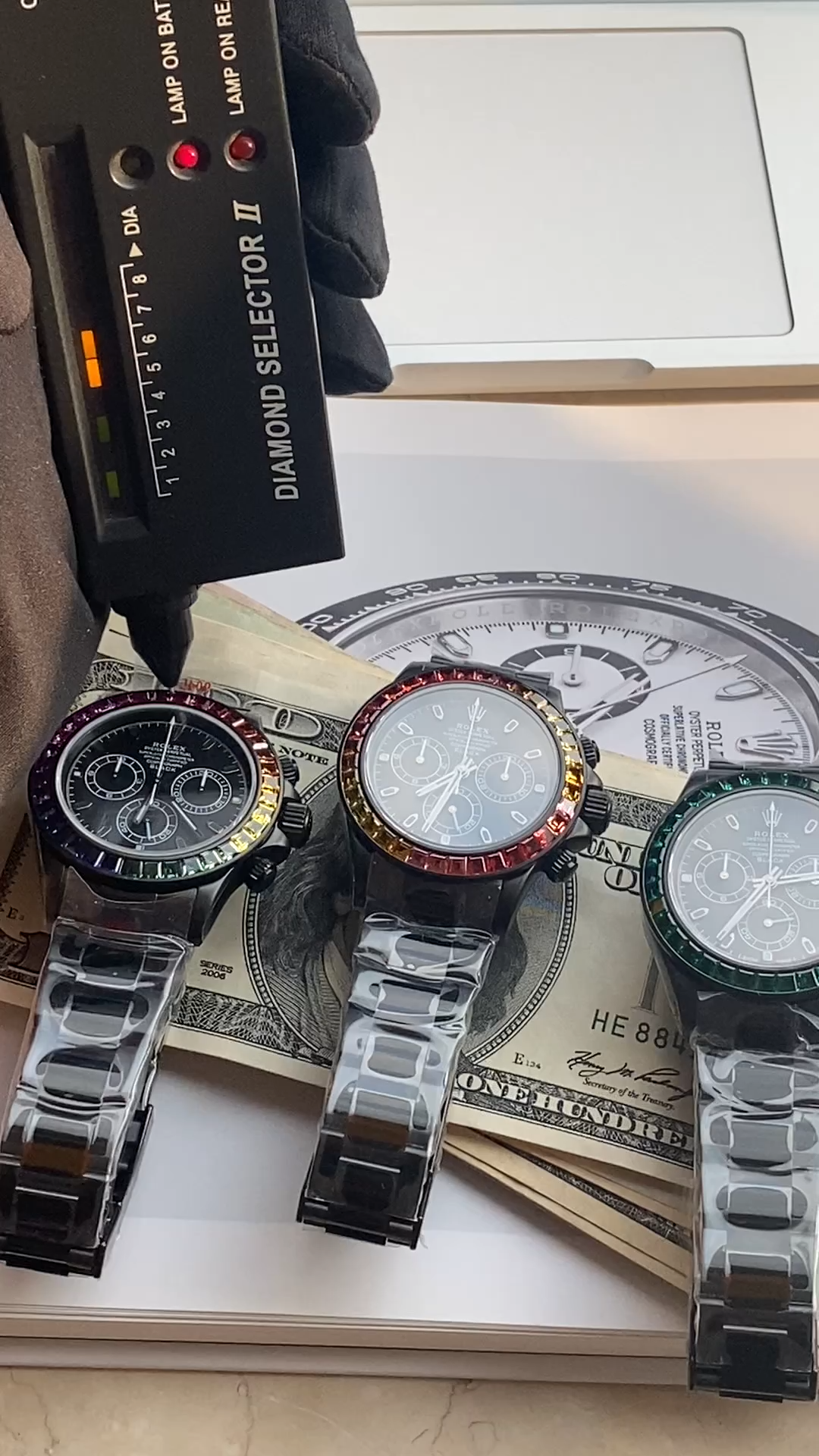 Rolex Rainbow Daytona 116520 DLC-PVD 40mm Black Men's watch