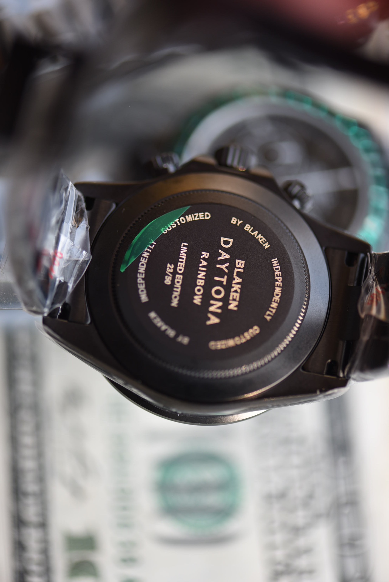 Rolex Rainbow Daytona 116520 DLC-PVD 40mm Black Men's watch