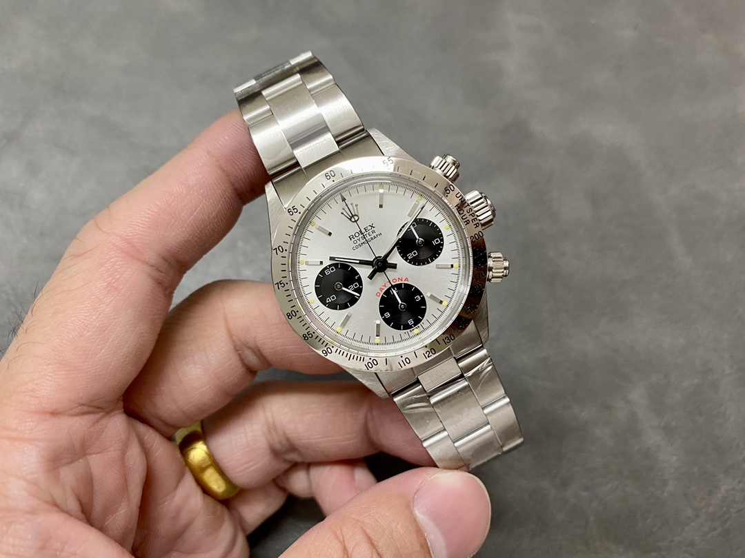 Rolex Daytona 6239 Stainless steel bi-color black and silver LIMITED