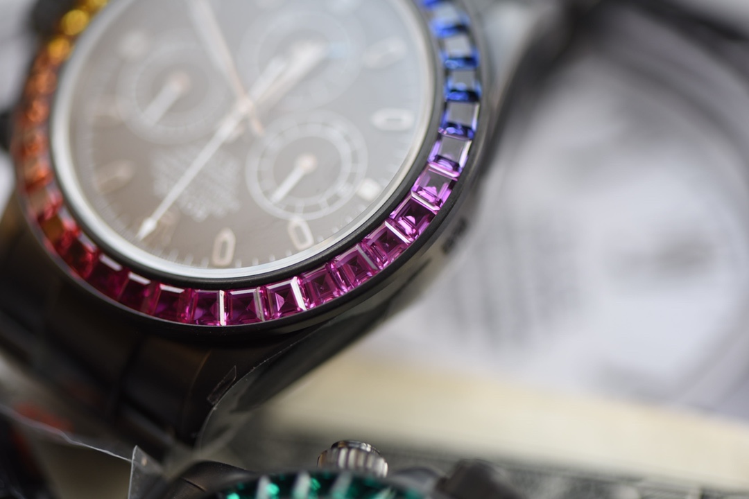 Rolex Rainbow Daytona 116520 DLC-PVD 40mm Black Men's watch