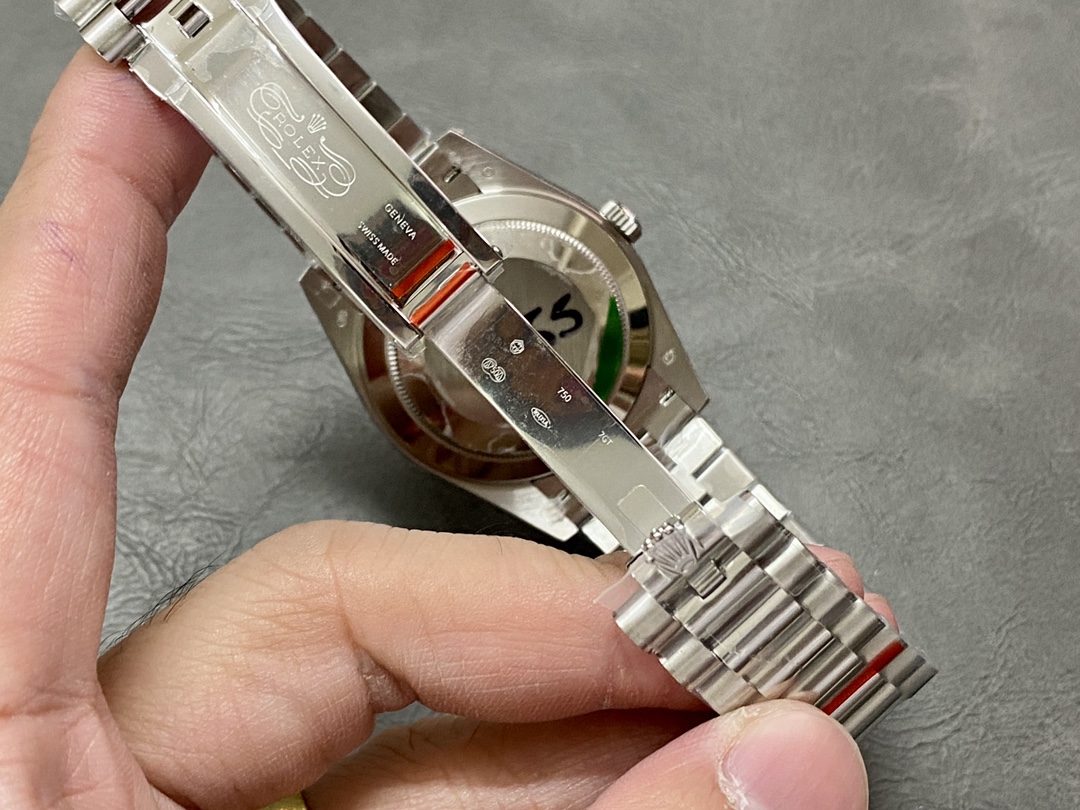 Rolex Day Date Platinum Diamond Paved Dial With Sapphires Diamond Bezel m228396tbr 0021 40mm