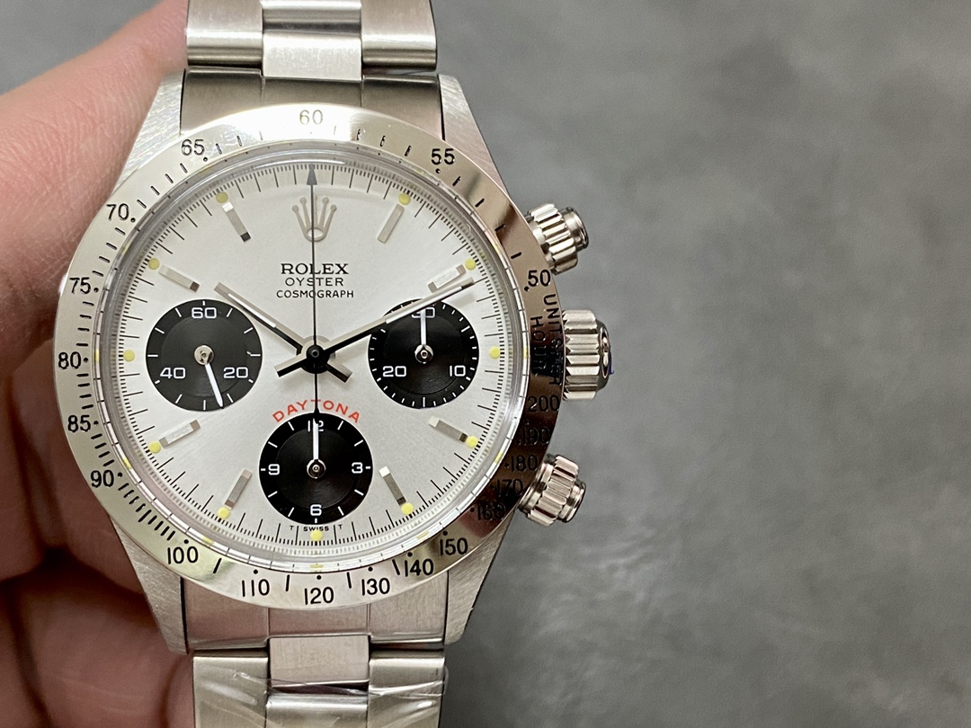 Rolex Daytona 6239 Stainless steel bi-color black and silver LIMITED