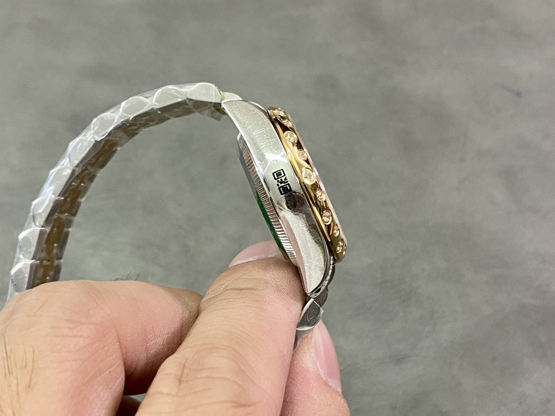 Rolex Datejust 31mm 278343RBR 0032 Green Floral Motif Dial Yellow Rolesor Jubilee Ladies Watch