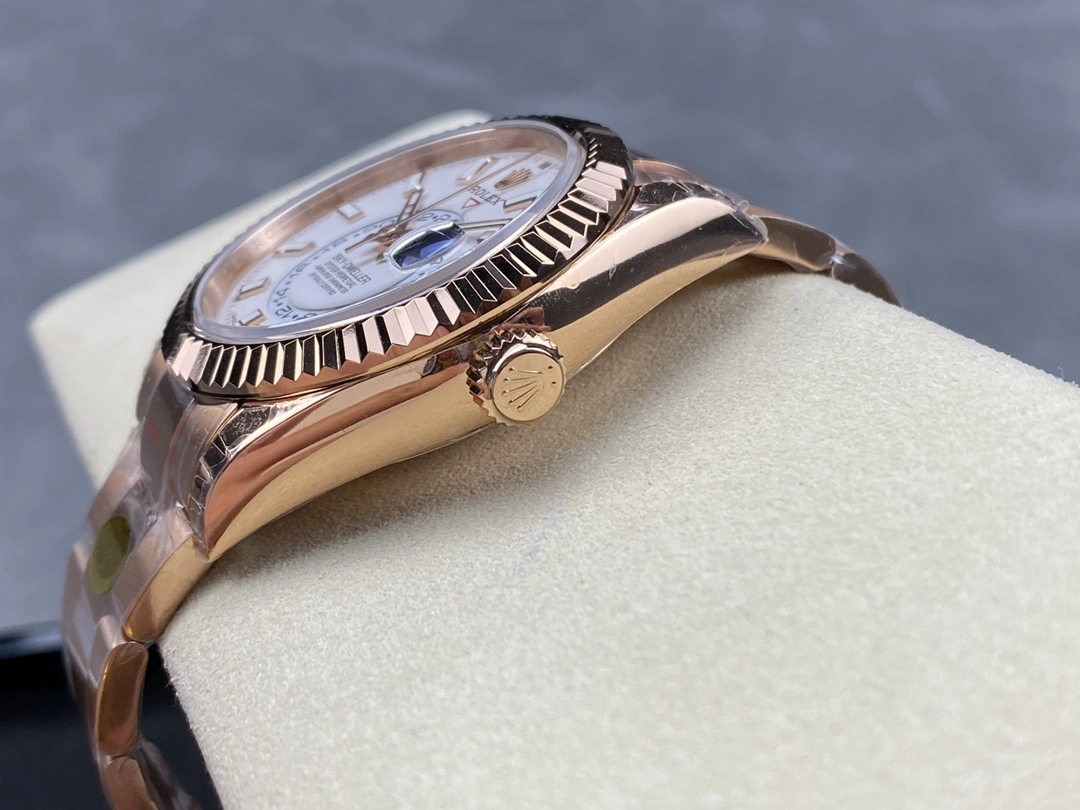 Rolex Sky Dweller 42 Rose Gold White Dial M336935 0003 Men's Watch