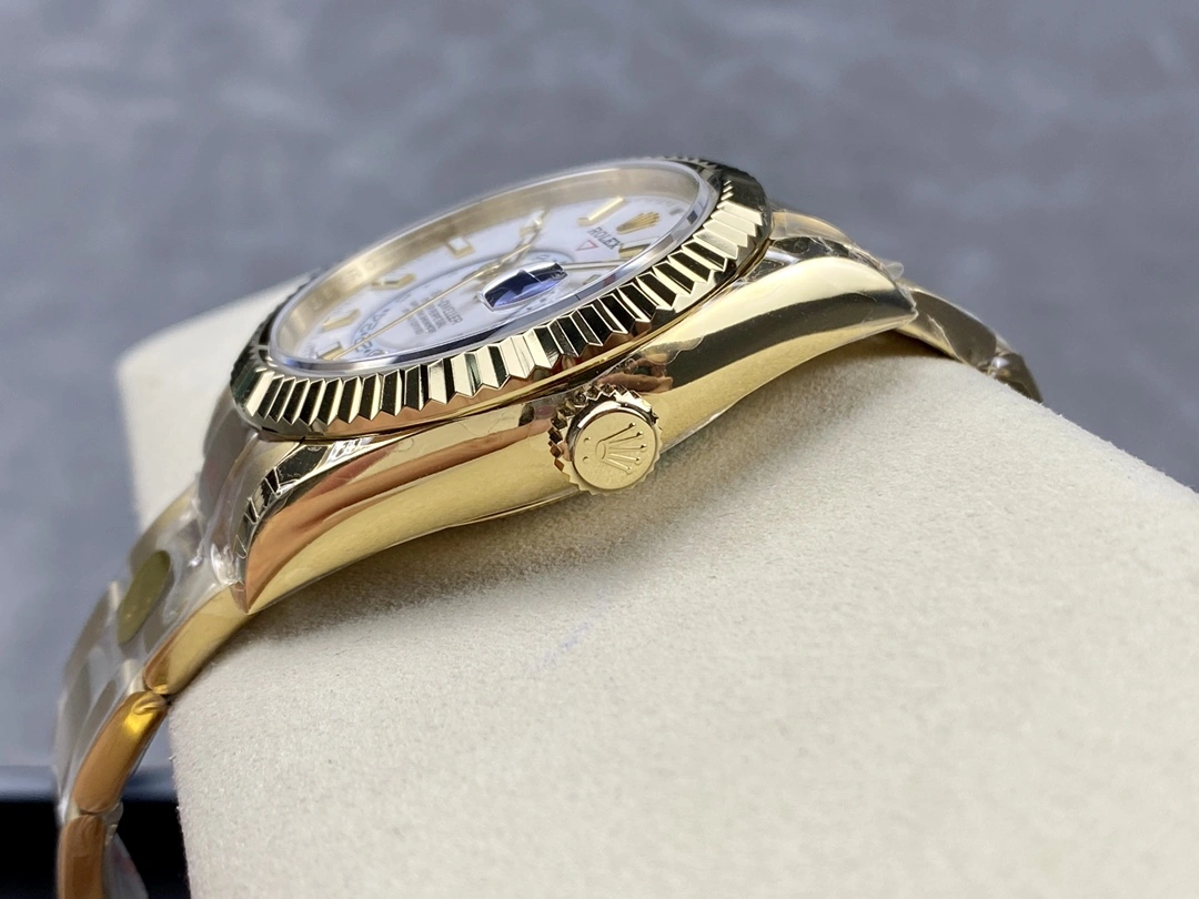 Rolex Sky Dweller Yellow Gold White Dial Oyster M336938 0003 Men's Replica Watch