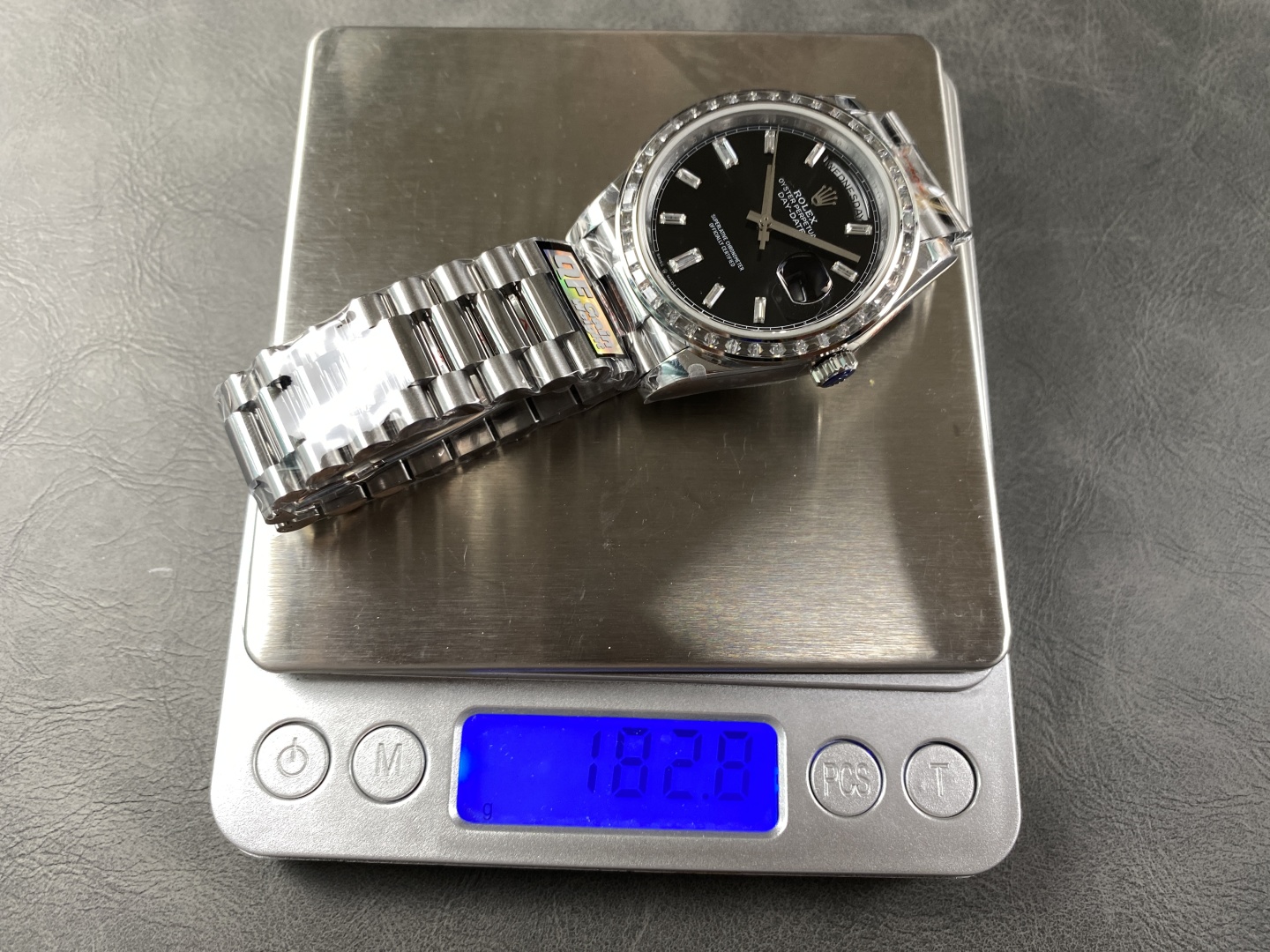 Rolex Day-Date 228396TBR 0024 Black Dial Diamond Bezel 40mm Mens Replica Watch