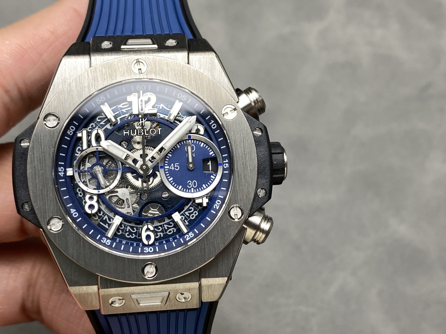 Hublot Big Bang 441.NX.5171.RX Unico Titanium Blue 42 mm Men's Replica Watch