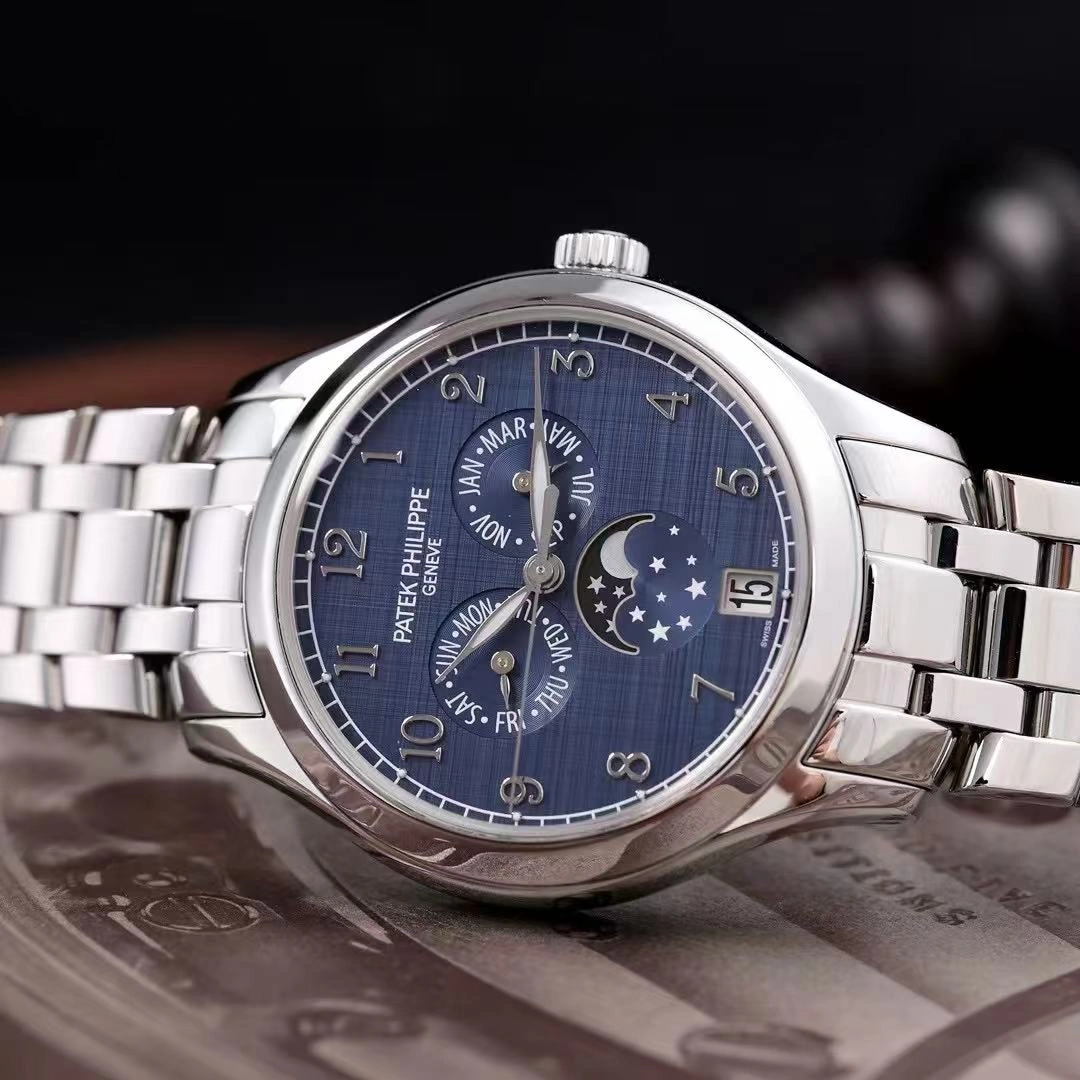 Patek Philippe Complications Annual Calendar Moonphase Steel 4947/1A-001 38mm Replica Watch