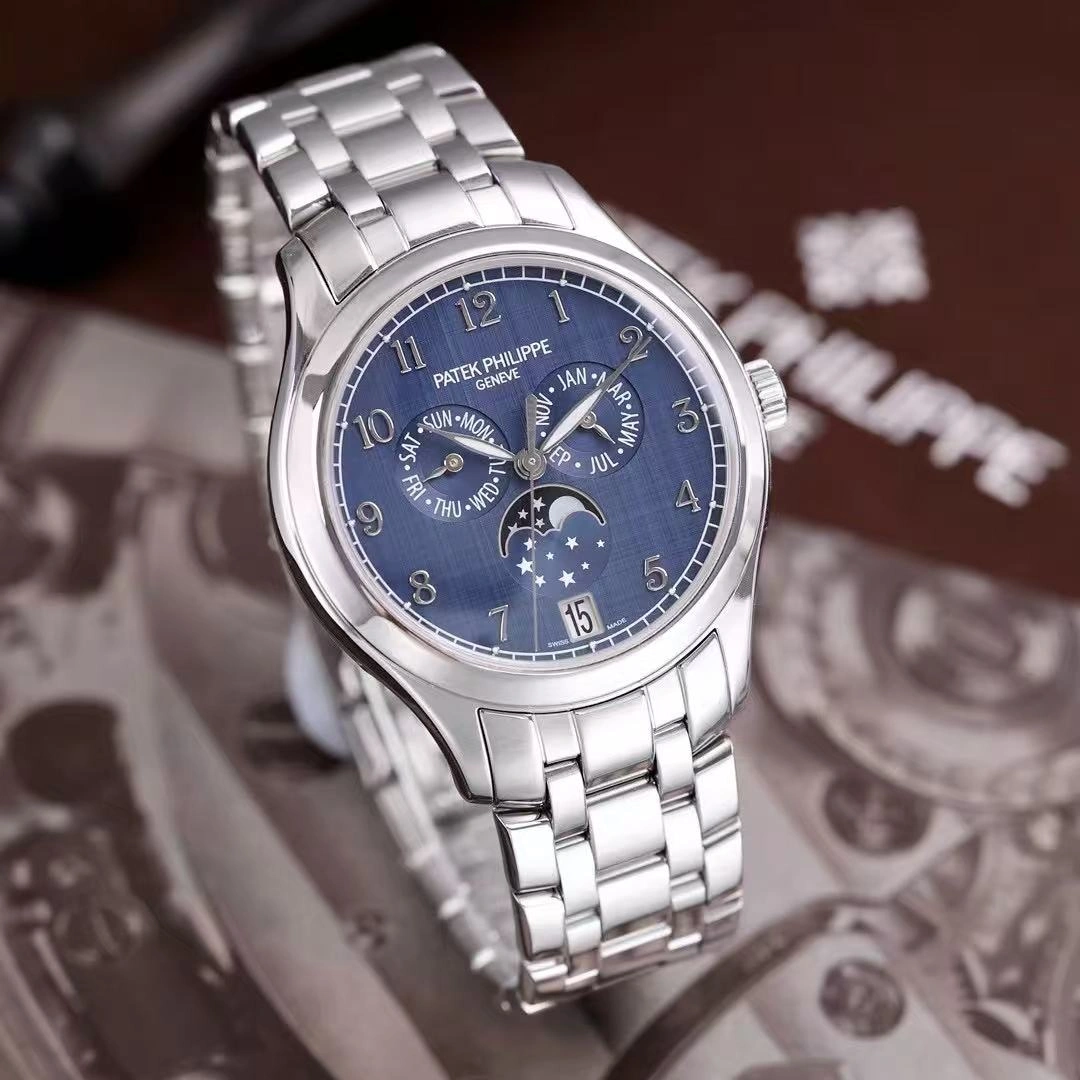 Patek Philippe Complications Annual Calendar Moonphase Steel 4947/1A-001 38mm Replica Watch