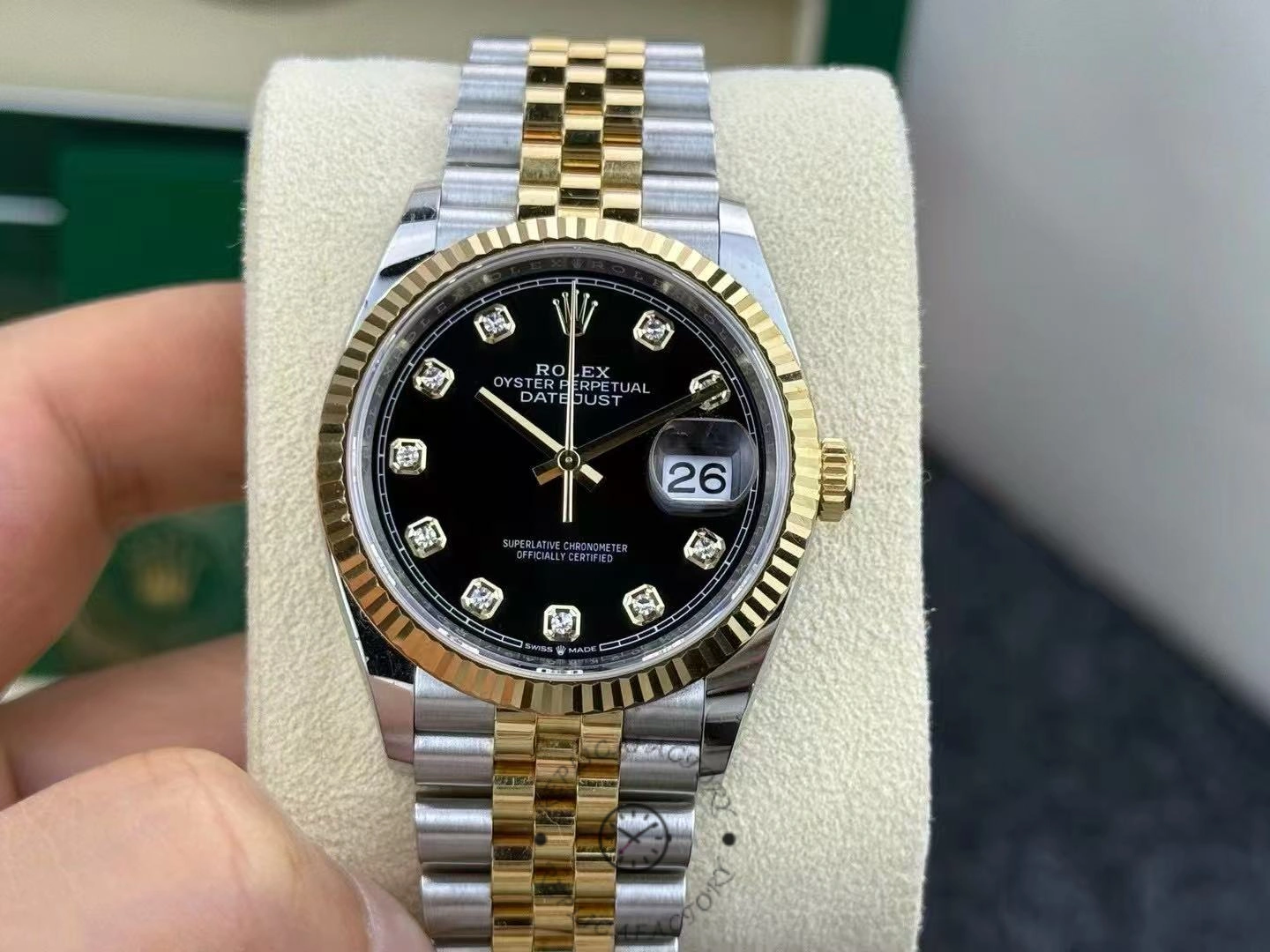 Rolex Datejust 126233 Black Diamond Dial 36MM Unisex Replica Watch