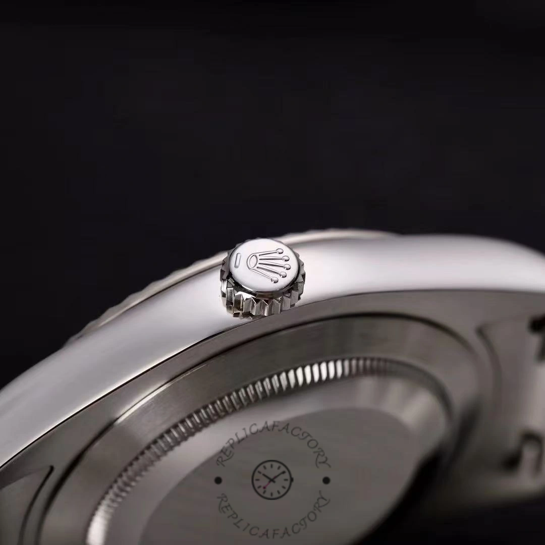 Rolex Datejust m126334 0005 Fluted Bezel Dark Rhodium Grey Dial 41MM Mens Replica Watch