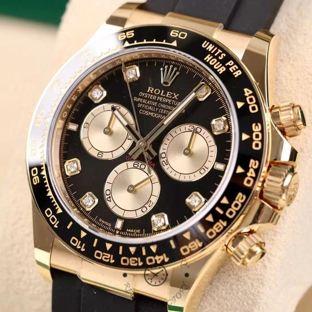 Rolex Cosmograph Daytona 40 Yellow Gold Balck Rubber m126518ln 0006