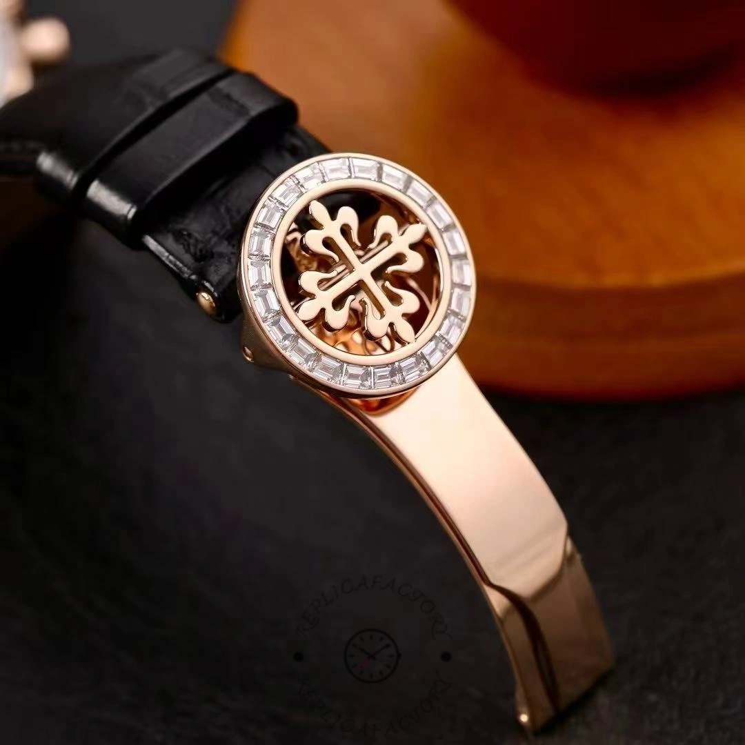 Patek Philippe Complications Annual Calendar Flyback Chrono 18k Rose Baguette Diamond 5961R-010 40.5 mm