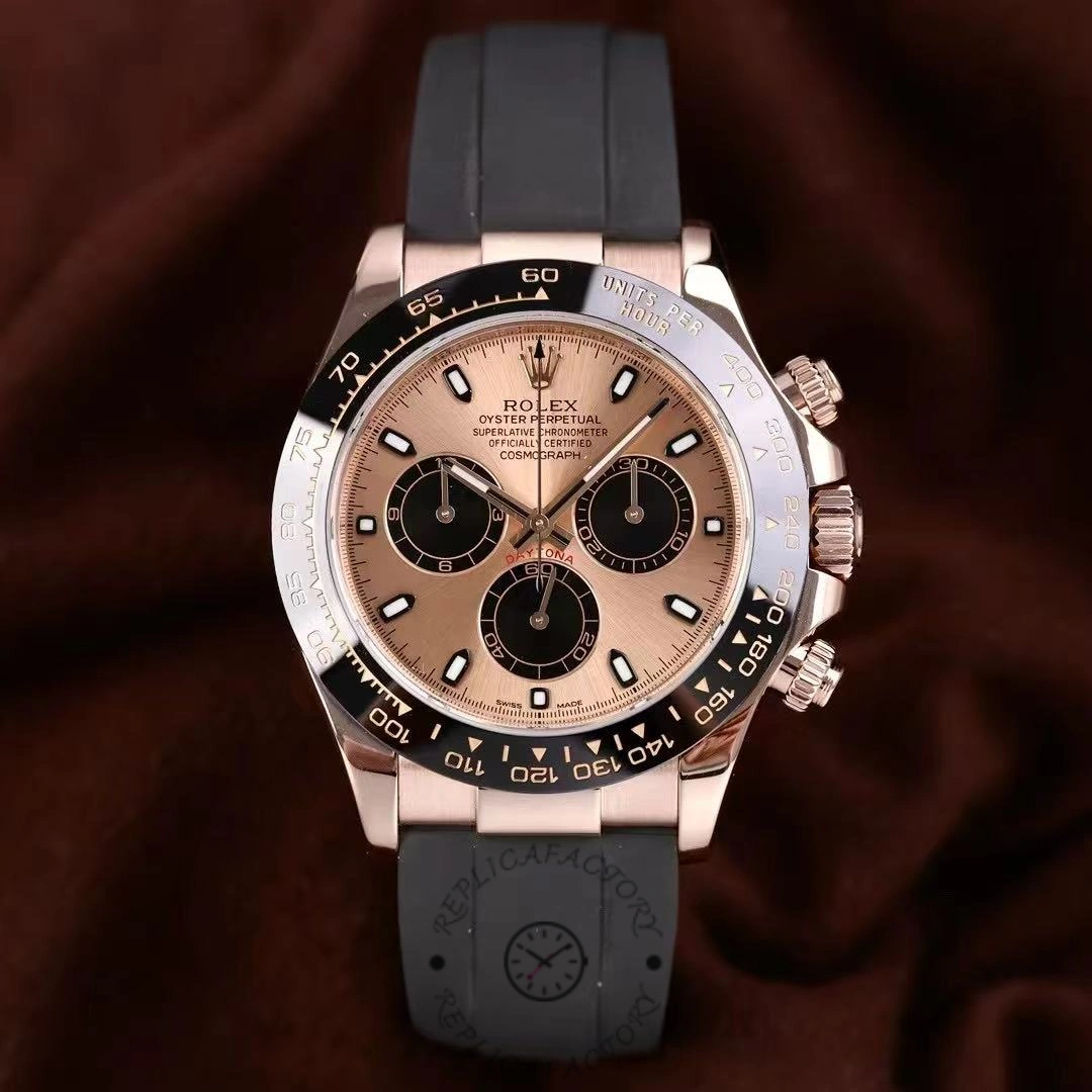 Rolex Cosmograph Daytona 116515LN Black Pink Dial 40mm Mens Replica Watch