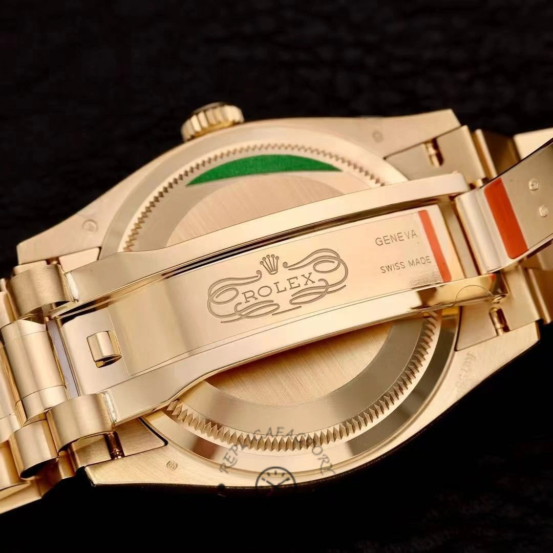 Rolex Day Date 36 Yellow Gold Automatic Green Diamond Dial M128238 0130